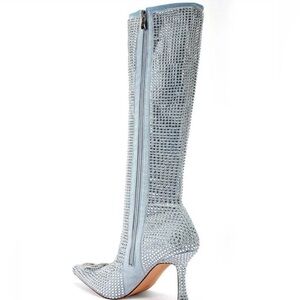 Chic Silver Over-the-Knee Boots